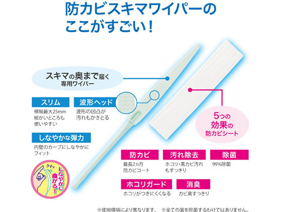 アース製薬 らくハピ エアコンの防カビ スキマワイパーセット1