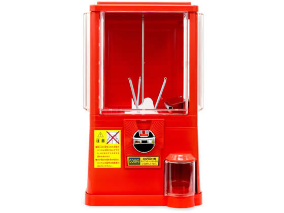 あミューズ ガチャコップL 本体 硬貨仕様(500円玉) 赤 747304