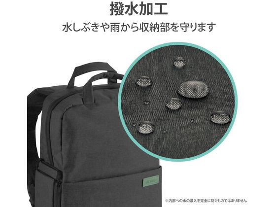 エレコム カメラバッグ リュック 2way 14インチPC収納 ブラック