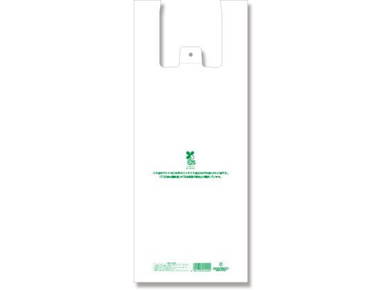 ●素材：ＨＤＰＥ＋バイオマス２５％乳白原反●１袋サイズ：厚０．０３５×幅２２０／全体幅３６０×高５４５ｍｍ（マチ：１４０ｍｍ）●１袋重量（ｇ）：１１．０９●乳白色●食品衛生法規格基準適合商品●印字内容