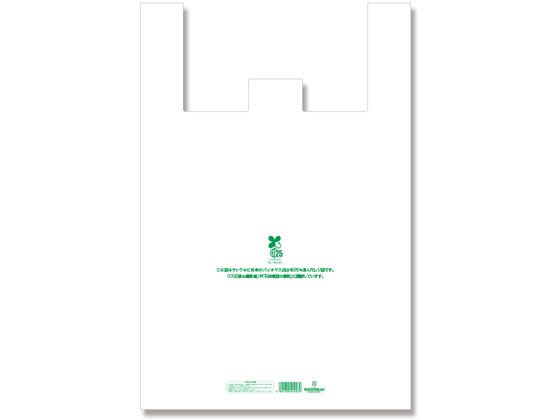 ●素材：ＨＤＰＥ＋バイオマス２５％乳白原反●１袋サイズ：厚０．０２２×幅５００／全体幅８５０×高７５０ｍｍ（マチ：３５０ｍｍ）●１袋重量（ｇ）：２２．６５●食品衛生法規格基準適合商品●表面エンボス加工
