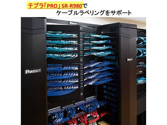 キングジム 「テプラ」回転ラベル 白 黒文字 SZR100-125K 通販
