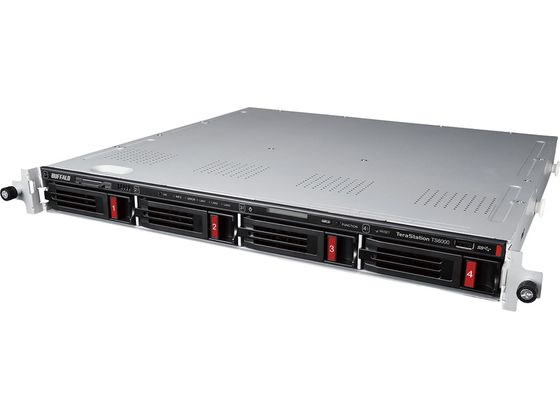 バッファロー 4ベイ ラックマウントNAS 8TB TS6400RN0804 通販