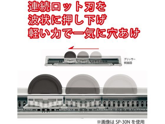 カール事務器 多穴パンチ グリッサー A5サイズ20穴 SP-20 通販