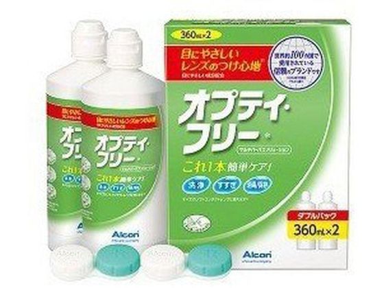 ●内容量：３６０ｍｌ×２本生産国：アメリカ商品区分：医薬部外品メーカー：日本アルコン株式会社●原材料／成分／素材／材質１ｍｌ中 塩化ポリドロニウム０．０１１ｍｇ含有、安定化剤（エデト酸塩）、緩衝剤、等