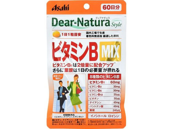 アサヒグループ食品 ディアナチュラスタイル ビタミンB MIX 60粒