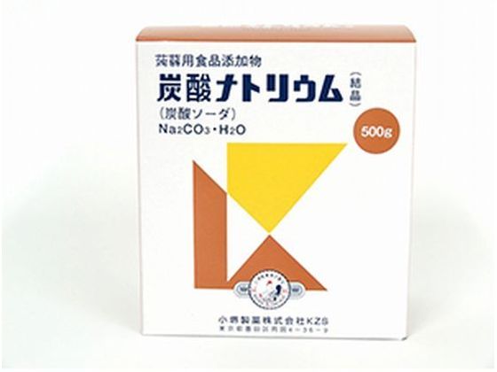 ●内容量：500g●原材料／成分／素材／材質炭酸ナトリウム●保存方法（1）小児の手の届かない所に保管してください。（2）目に入った場合は、すぐに流水でよく洗い流してください。なお、症状が重い場合には、