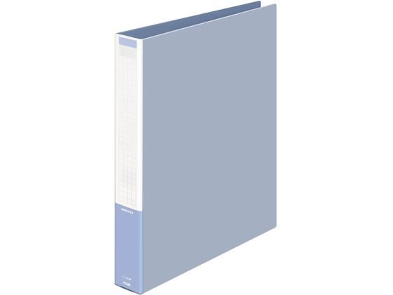 ●規格：Ａ４−Ｓ（Ａ４タテ）●カラー：ブルー●外形寸法：縦３０７×横２４０×背幅３７ｍｍ●リング内径：２６ｍｍ●適正収容枚数：２１０枚●穴数：２穴●穴間隔：８０ｍｍ●材質：表紙＝ポリプロピレン（ＰＰ）