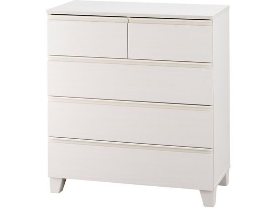 ●色：オフホワイト●サイズ（約）：幅７９０×奥行３９０×高さ８８０ｍｍ●引き出し内寸（約）：（小）３２１×３３６×１０４ｍｍ、（大）７０７×３３６×１０４ｍｍ●質量（約）：３６ｋｇ●耐荷重（約）：全体