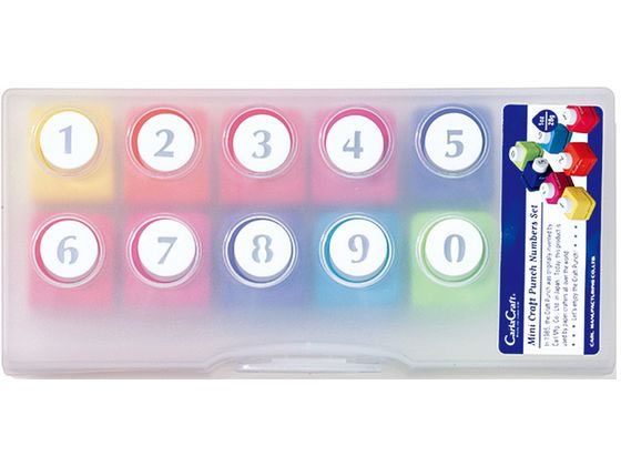 Creative Memories クラフトパンチ 5個セット カール事務器 ミニクラフトパンチセット 数字 CN12-C 通販【フォレスト