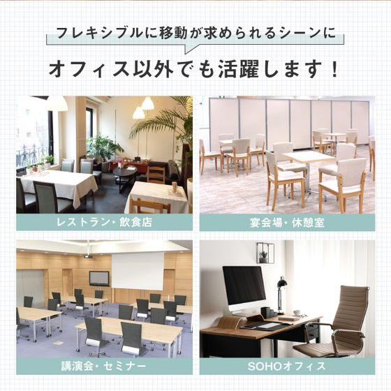 Netforce 三連折畳みパーテーション W2700 ホワイトボード ブラック スクリーン パーティション 間仕切り