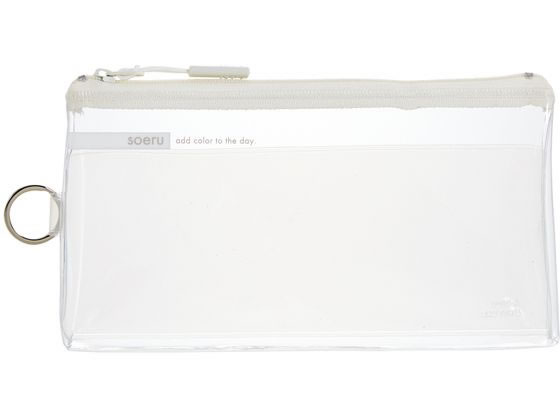 ●色：フロストクリヤー●外寸法：縦１１０×横２００×厚さ２５ｍｍ●材質：本体／ＰＶＣ●収容本数：ペン約２０本●収容本数はペンの種類によって変わります。●スマートフォンの機種によって、またはケースやカバ
