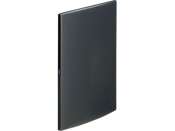●色：スモークブラック●規格：Ａ４●外寸法：縦３０６×横２２８×背幅１０ｍｍ●材質：表紙／ポリプロピレン（生地厚０．７ｍｍ）、ポケット／ポリプロピレン（生地厚０．０４ｍｍ）●ポケット数：２０枚