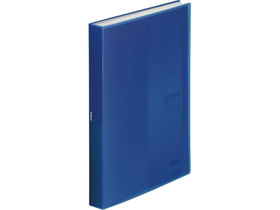 ●色：インディゴブルー●規格：Ａ４●外寸法：縦３０６×横２２８×背幅３０ｍｍ●材質：表紙／ポリプロピレン（生地厚０．７ｍｍ）、ポケット／ポリプロピレン（生地厚０．０４ｍｍ）●ポケット数：６０枚
