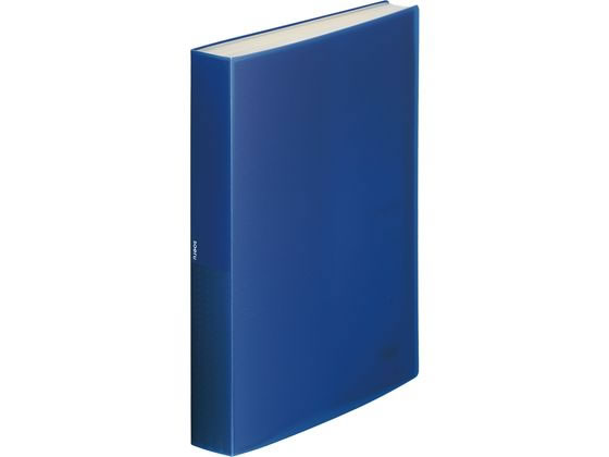 ●色：インディゴブルー●規格：Ａ４●外寸法：縦３０６×横２２８×背幅４０ｍｍ●材質：表紙／ポリプロピレン（生地厚１．０ｍｍ）、ポケット／ポリプロピレン（生地厚０．０４ｍｍ）●ポケット数：８０枚