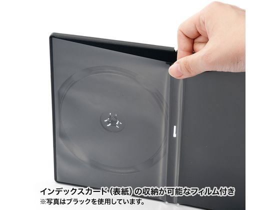 サンワサプライ DVDトールケース 1枚収納 クリア 10枚セット