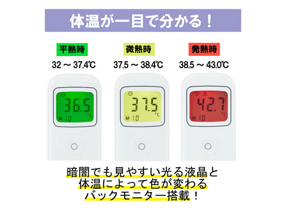 アイリスオーヤマ ピッと測る 非接触体温計 1個【管理医療機器】 通販