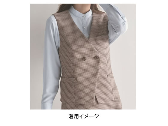Lapin ＹＥＮＮ　ブラウン ダブルボタン ベスト Fサイズ ENJOY ダブルベスト ブラウン 19号 EAV794-63 通販【フォレストウェイ】