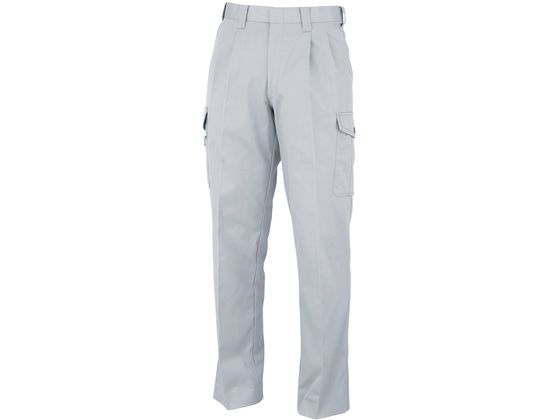 ●ワークウェア（カーゴパンツ）●ポリエステル６５％、綿３５％●色：シルバー●サイズ：１１５●サイズ詳細データ：ウエスト１１５ｃｍ・股上３３ｃｍ・股下７６ｃｍ・ワタリ４４．２５ｃｍ・裾幅２５．５ｃｍ・膝