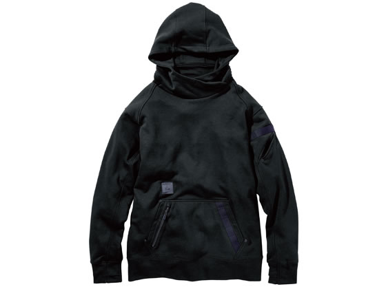 ●綿８５％／ポリエステル１５％●ポケット＋ナイロンテープ：ポケットのすぐ側にナイロンテープを配することで、収納力ＵＰ＋多用途に。道具袋に余裕がない場合にも、軽装で済む場合にも、このパーカーの収納力は小