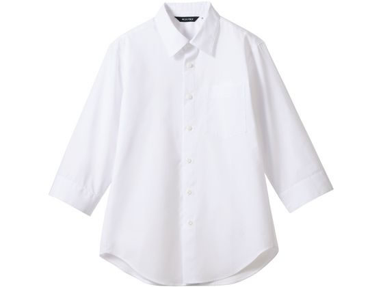 ●素材：ブロード（綿５５％ ポリエステル４５％）●色：白●サイズ：Ｍ●ストレッチ●工業用洗濯対応可●男女兼用※他バリエーション、長袖（ＳＳ００６）、半袖（ＳＳ００８）もございます。