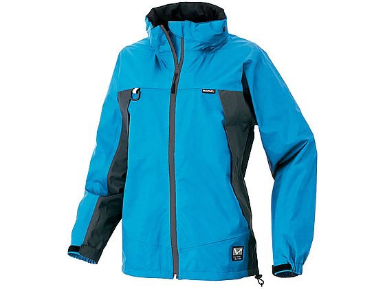 アイトス 全天候型ジャケット3層ミニリップ ブルー×チャコール Sサイズ AZ-56301-006-S 1着