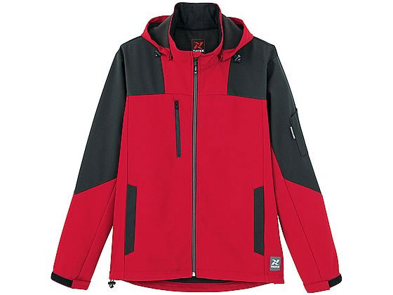 アイトス 裏フリース防風ジャケット レッド 3S AZ-10312-009 通販