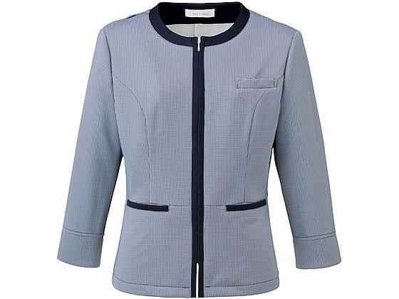 神馬 エレガンスチドリサマージャケット ネイビー×ホワイト 13号