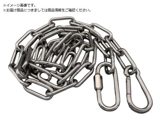 ●全長（ｍ）：２●線径ｄ（ｍｍ）：４●内長Ｐ（ｍｍ）：２６●内幅Ｗ（ｍｍ）：６．５●使用荷重（ｋＮ）：０．４９●ステンレス●ＡＫフック×１個●リングキャッチ×１個