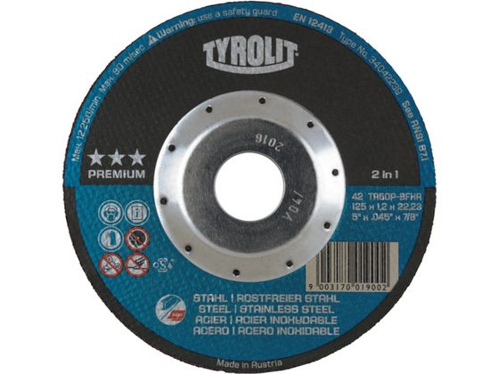 TYROLIT ؒfu fB[vJbg 125X1.2X22.23mm 34472852
