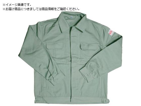 ●サイズ：ＬＬ●着丈×幅（ｍｍ）：７２０×５１０●タイプ：防炎●色：アースグリーン●ＪＩＳ Ｌ １０９１ Ｅ法（ＬＯＩ値２９．８）●綿（防炎加工）●不燃ではないため、一般の防炎素材同様に炭化した部分に
