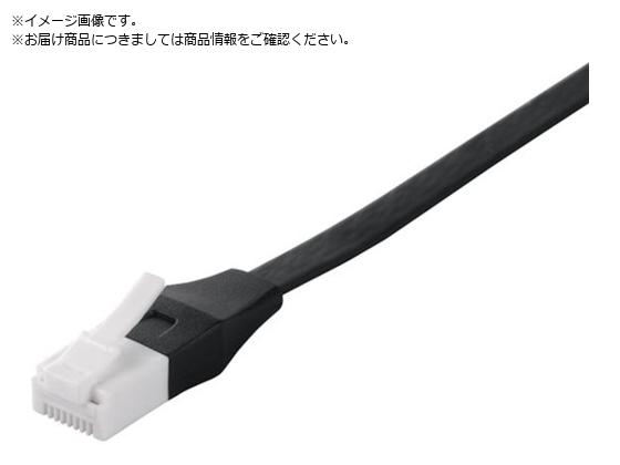 BUFFALO Cat6A c̐܂ȂLANP[u tbg Xg[g 0.5m ubN BSLS6AFU05BK