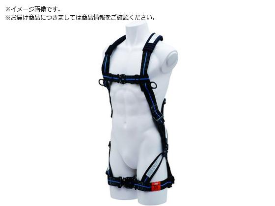 ●サイズ：Ｌ●色：黒／青ライン●腿バックル：ワンタッチ トリプルロック式●ベルト幅（ｍｍ）：４５●最大使用可能質量（ｋｇ）：１００●胸ベルト幅（ｍｍ）：３８●厚生労働省「墜落制止用器具の規格」適合品●