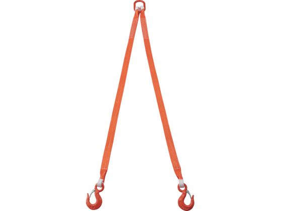 ●基本使用荷重（ｔ）：３●ベルト寸法（ｍｍ）幅×厚さ：５０×８●リーチ（ｍ）：２●フック色：オレンジ●アイ部幅（ｍｍ）：３０●アイ部長さ（ｍｍ）：１２５●アイ部厚さ（ｍｍ）：１３●縫製部長さ（ｍｍ）：