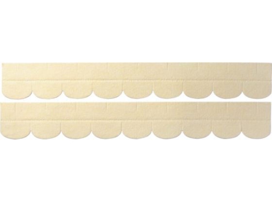 ●品名：便器すきまテープ ●幅（ｍｍ）：８０●長さ（ｍｍ）：５８０●厚さ（ｍｍ）：３●色：アイボリー●アンモニア消臭加工●洗濯可（ネット使用）●表面：ポリエステル１００％●裏面：アクリル樹脂（カテキン