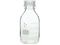 SCHOTT/DURAN/ねじ口瓶丸型白(デュラン(R))透明キャップ付 500mL
