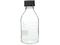 SCHOTT/DURAN/ねじ口瓶丸型白(デュラン(R))黒キャップ付 750mL
