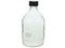 SCHOTT/DURAN/ねじ口瓶丸型白(デュラン(R))黒キャップ付 2000mL