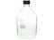 SCHOTT/DURAN/ねじ口瓶丸型白(デュラン(R))赤キャップ付 3500mL