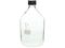 SCHOTT/DURAN/ねじ口瓶丸型白(デュラン(R))黒キャップ付 3500mL