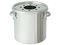 日東金属工業/粉体回収ステンレス容器(フランジ取付穴付)10L/FK-CTH-24-5KHL-100A
