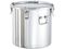 日東金属工業/ステンレス折りたたみ取っ手付密閉容器(クリップ式)25L/CTHF-33
